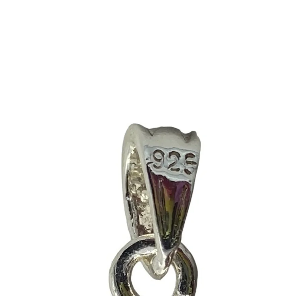 Rainbow Jasper Gemstone Sterling Silver 925 Pendant 2.5in